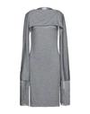 BURBERRY BURBERRY WOMAN MIDI DRESS GREY SIZE 8 MERINO WOOL, ACETATE