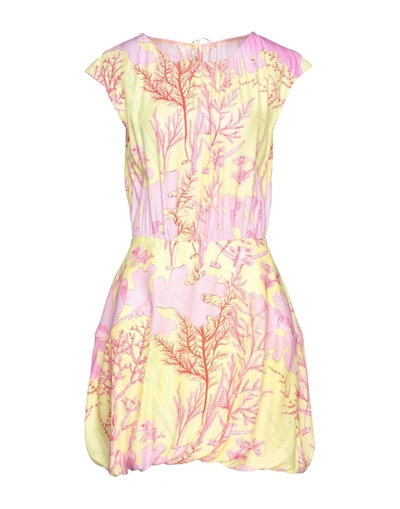 Stella Mccartney Short Dresses In Yellow