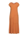 Alpha Studio Midi Dresses In Apricot