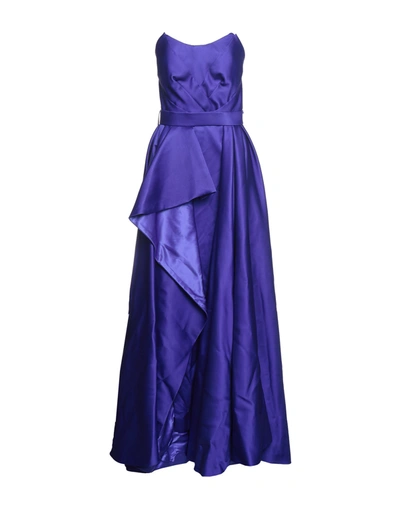 Versace Long Dresses In Blue