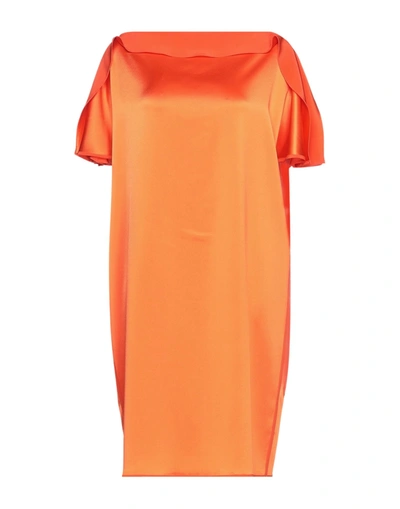 Gianluca Capannolo Short Dresses In Orange
