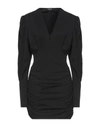 Isabel Marant Stella Ruched Mini Dress In Black
