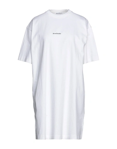 Acne Studios Short Dresses In White