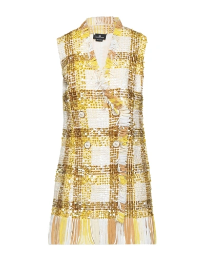 Elisabetta Franchi Short Dresses In Yellow