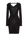 Roberto Cavalli Short Dresses In Black