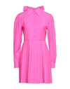 Msgm Short Dresses In Fuchsia