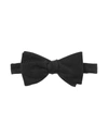 Eton Solid Silk Bow Tie In Black