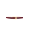 Versace Belts In Maroon