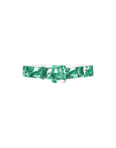 Dolce & Gabbana Belts In Green