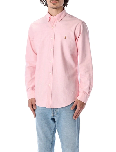 Polo Ralph Lauren Logo Embroidered Buttoned Shirt In Pink