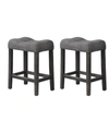 Best Master Furniture Vitaliya Counter Height Stools, Set Of 2 In Black