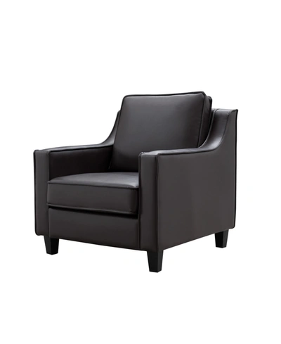 Furniture Of America Closeout  Irene Contemporary Accent Chair In Dark Grey