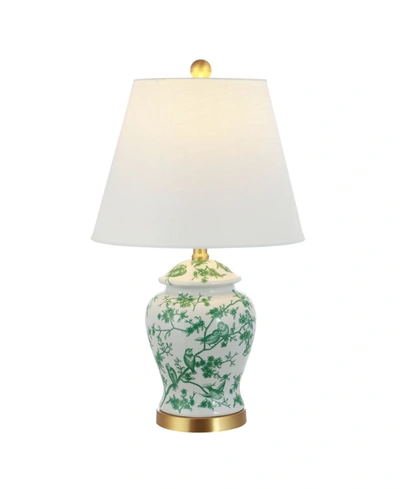 Jonathan Y Penelope Chinoiserie Classic Led Table Lamp In Green
