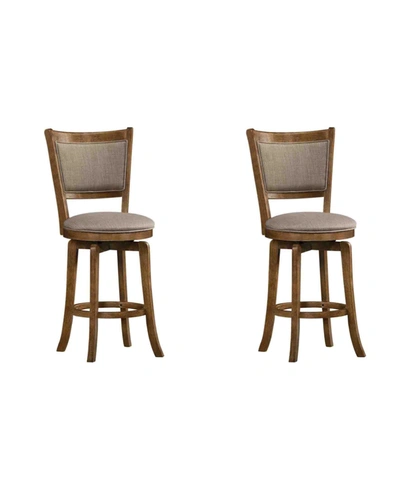Best Master Furniture Maria 29" Bar Stools, Set Of 2 In Brown