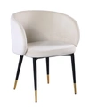 Best Master Furniture Hemingway Upholstered Side Chair In Cream