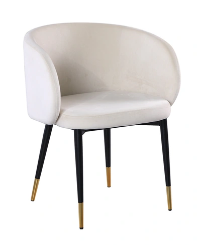 Best Master Furniture Hemingway Upholstered Side Chair In Cream