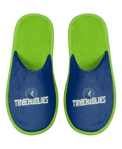 Foco Men's Minnesota Timberwolves Scuff Slide Slippers In Blue