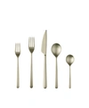 Mepra Linea Ice 5-piece Flatware Set In Champagne