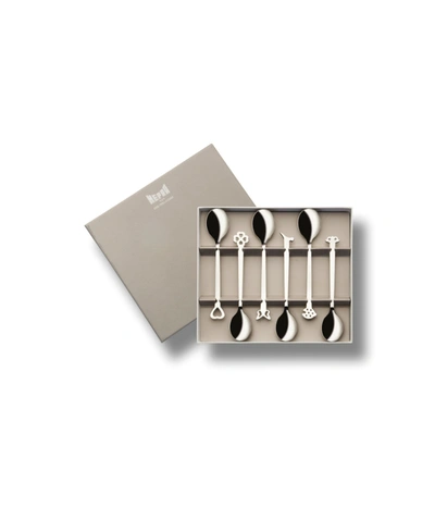 Mepra Evento 6-piece Coffee Spoons Gift Set In Silver