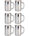 Berghoff Straight 6pc Stainless Steel Mug Set In No Color