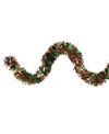 Northlight Wide Cut Christmas Tinsel Garland-unlit In Red