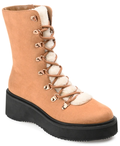 Journee Collection Collection Women's Tru Comfort Foam Kannon Bootie In Tan