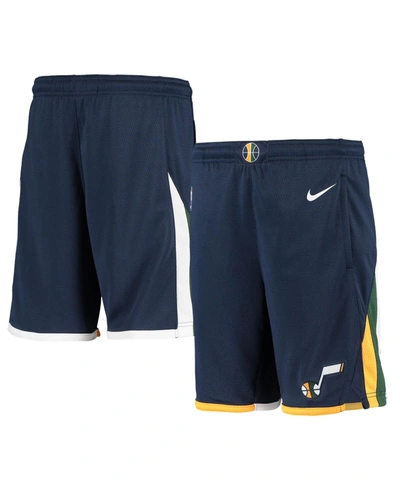 Nike Kids' Big Boys Navy Utah Jazz 2020/21 Swingman Shorts