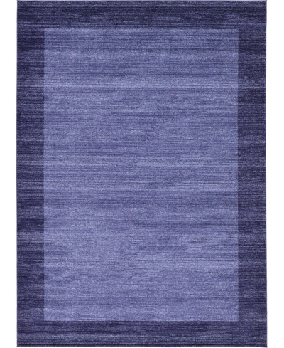 Bayshore Home Lyon Lyo4 8' X 11' Area Rug In Navy Blue