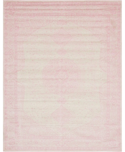Bayshore Home Closeout!  Mobley Mob1 8' X 10' Area Rug In Pink