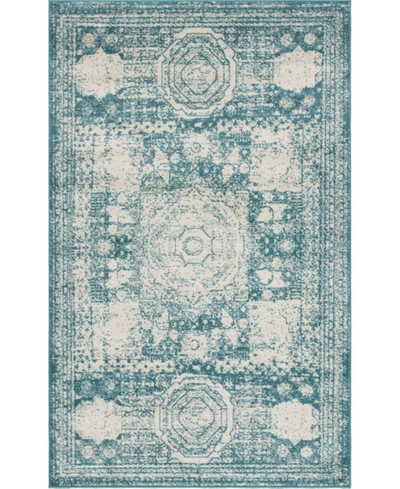 Bayshore Home Closeout!  Mobley Mob2 5' X 8' Area Rug In Turquoise
