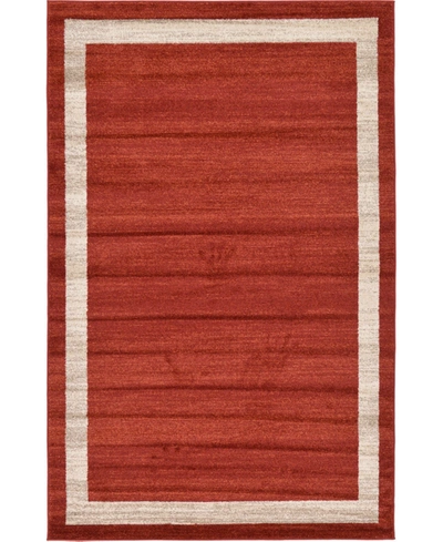 Bayshore Home Lyon Lyo5 5' X 8' Area Rug In Terracotta