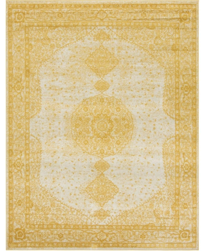 Bayshore Home Closeout!  Mobley Mob1 8' X 10' Area Rug In Yellow