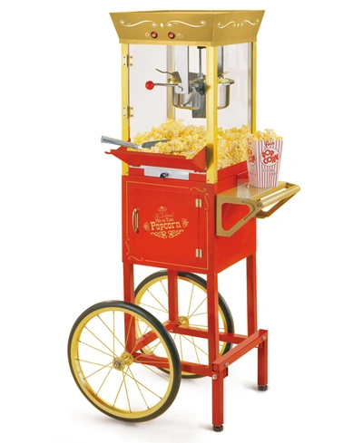 Nostalgia Ccp525rg Vintage-like Professional Popcorn Cart In Gold-tone