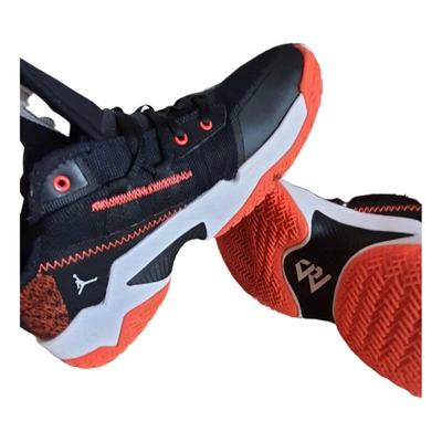 Pre-owned Jordan Cloth Low Trainers In Black