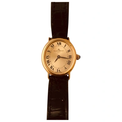 Pre-owned Baume Et Mercier Yellow Gold Watch