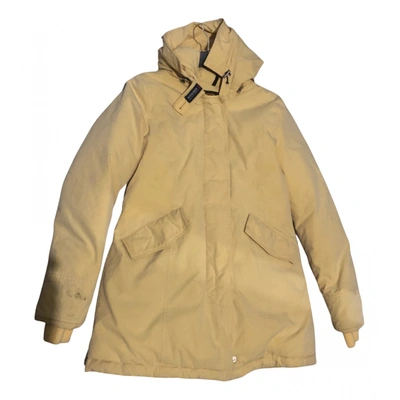 Pre-owned Woolrich Coat In Yellow