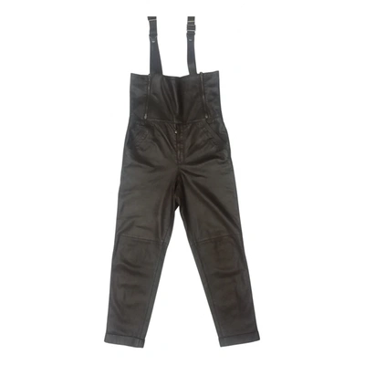 Pre-owned Versace Trousers In Brown