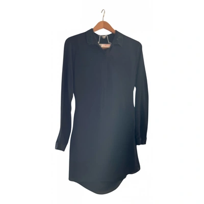 Pre-owned Berenice Silk Dress In Black