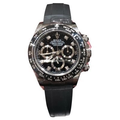 Pre-owned Rolex Daytona Watch In Black