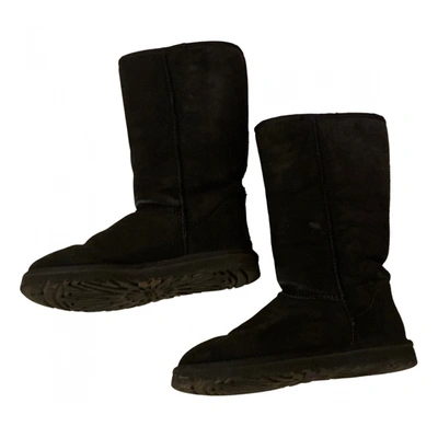 Pre-owned Ugg Ankle Boots In Black