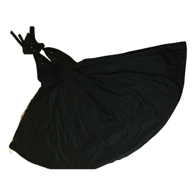 Pre-owned Miu Miu Maxi Dress In Black