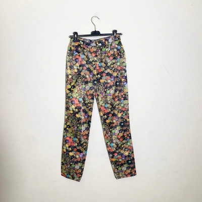 Pre-owned Moschino Slim Jeans In Multicolour