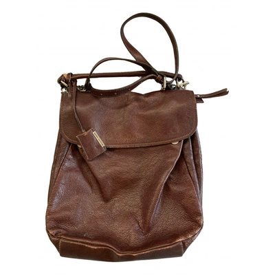 Pre-owned Gianni Chiarini Leather Crossbody Bag In Brown