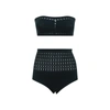 Alaïa Cutout Seamless Two-piece Swimsuit In Green