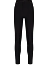 Tom Ford Skinny Glossy Compact Jersey Pants In Black