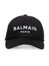 BALMAIN LOGO-EMBROIDERED COTTON CAP