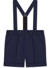 Dolce & Gabbana Tailored Suspender Trousers In Blue
