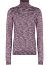 DOLCE & GABBANA MARL KNIT ROLL NECK JUMPER