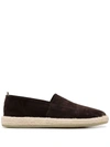 Officine Creative Black Roped 001 Espadrilles In Brown