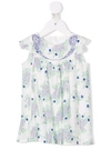 Chloé Floral-print Midi Dress In Neutrals